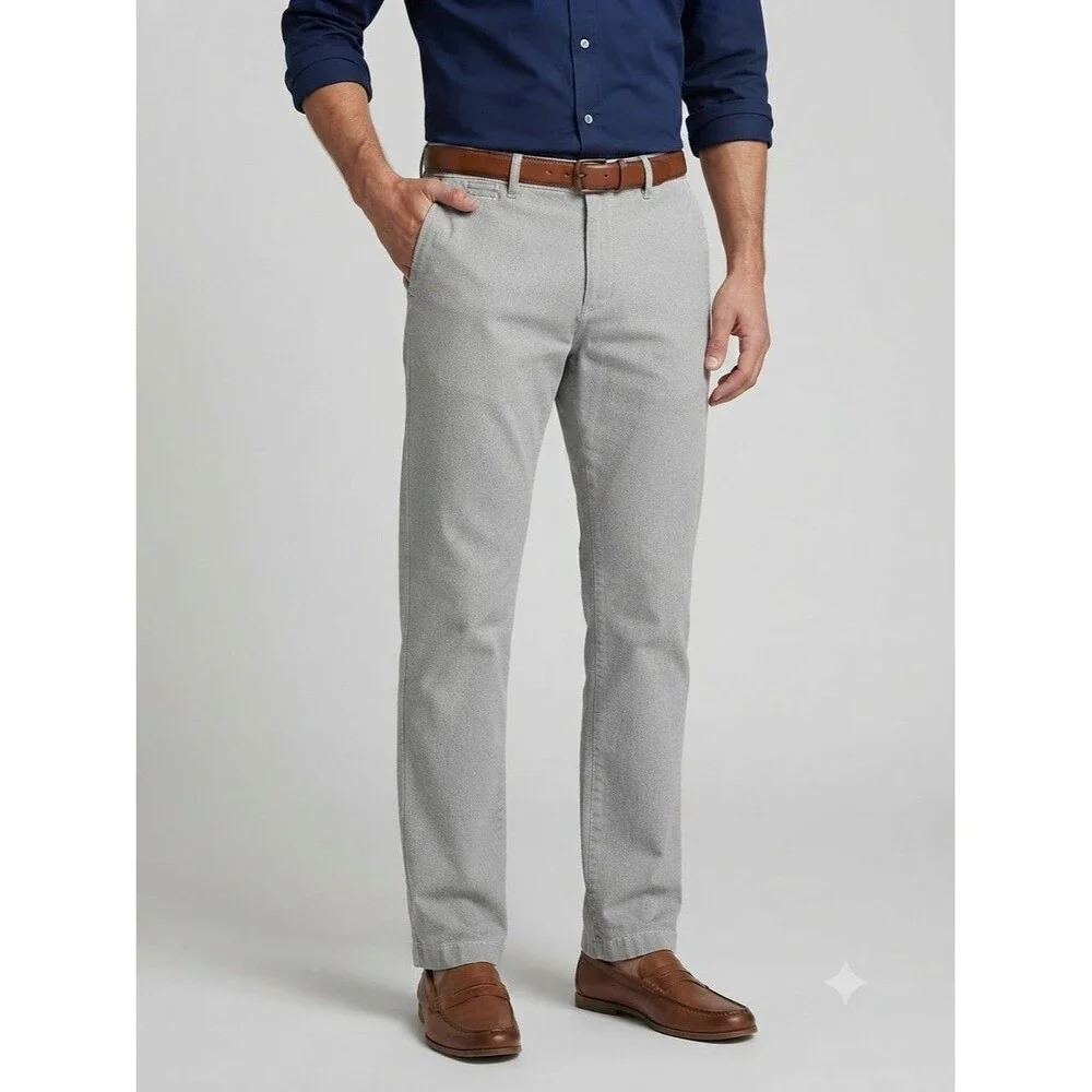 J.Crew 770 Straight Chino Pants Men's Size 32x32 Gray Stretch Casual Trousers